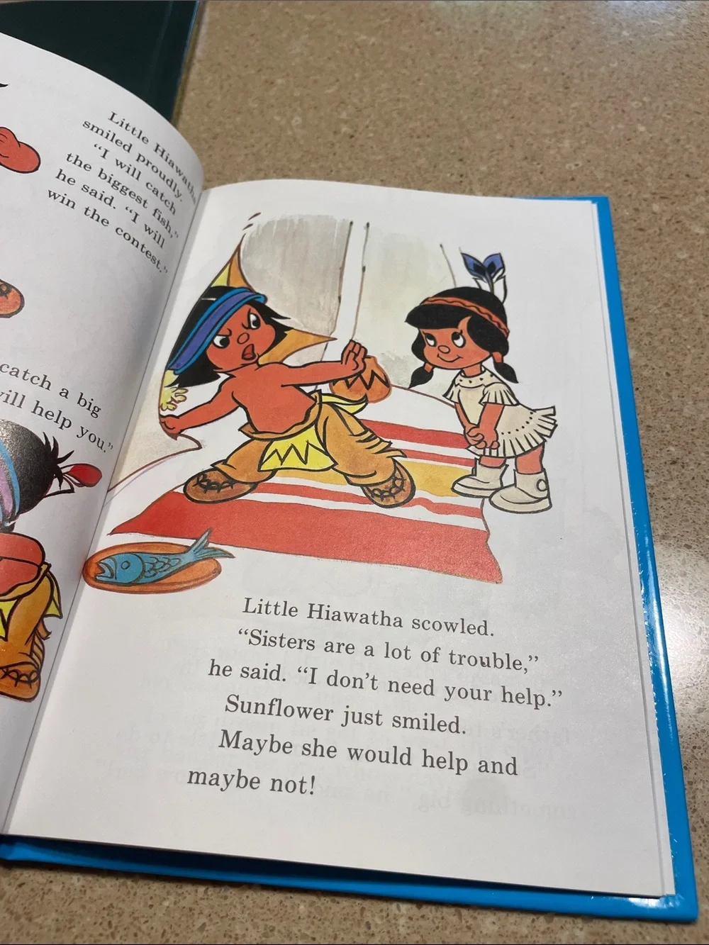 Disney Little Hiawatha Kids Book - Blue Cover